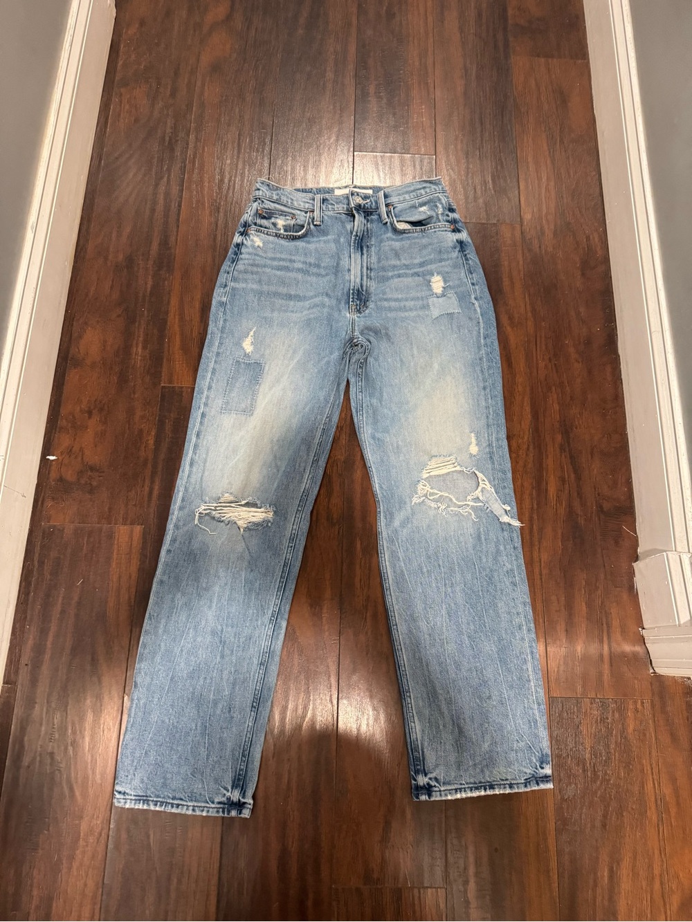 Mother Superior Light Blue Distressed women’s  Jeans
